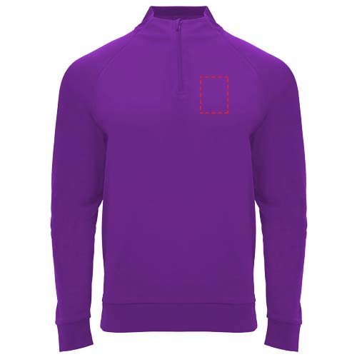 Epiro 200 g/m² unisex sweatshirt met lange mouwen en kwartrits