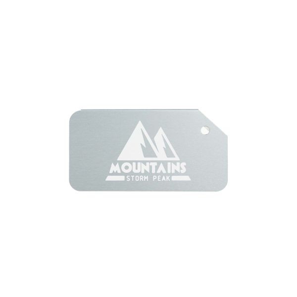 Luggage Tag Aluminium- Zwart