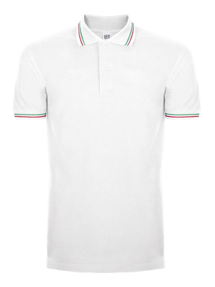 BS Italy polo, 200 gr/m² - Wit (WHITE)