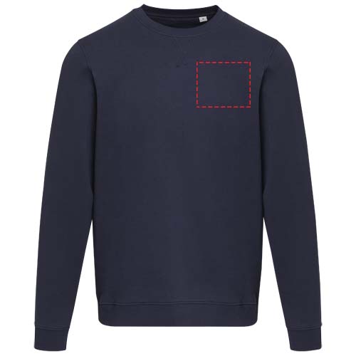 Jasper 280 g/m² unisex OCS gecertificeerde organische gerecyclede trui met ronde hals