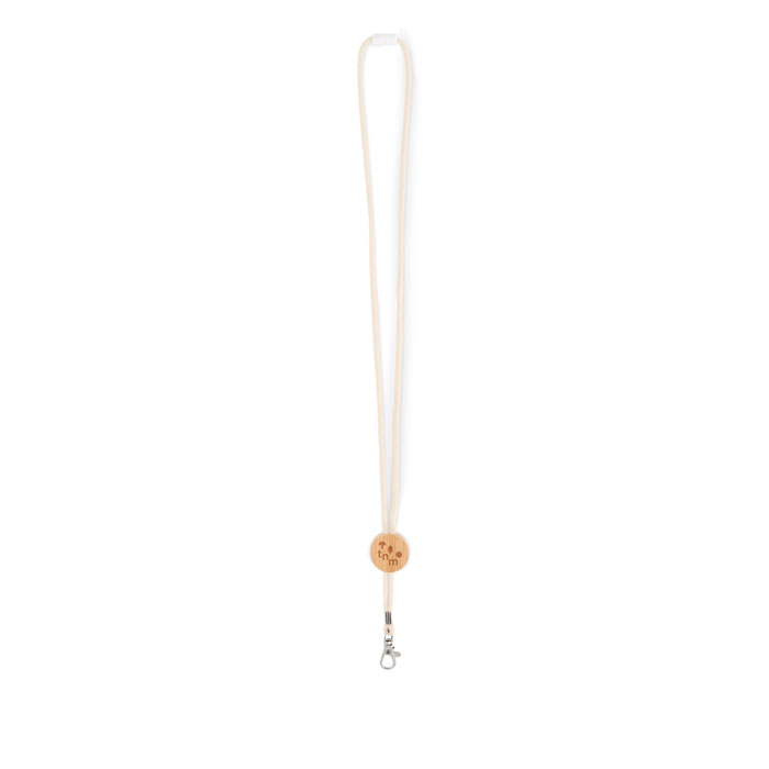KARA - Katoenen lanyard metalen haak