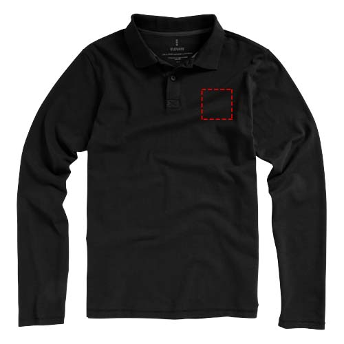 Calgary 180 g/m² herenpolo met lange mouwen