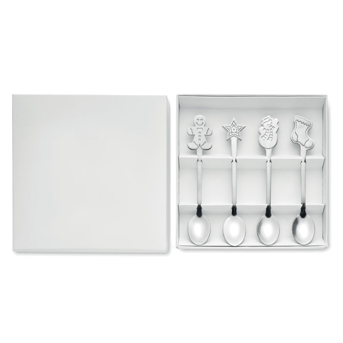 CHIP SET - Set van 4 kerst theelepeltjes