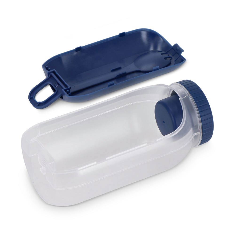 Alles-in-één Lunchkom met Sausvakje en Lepel-Vork