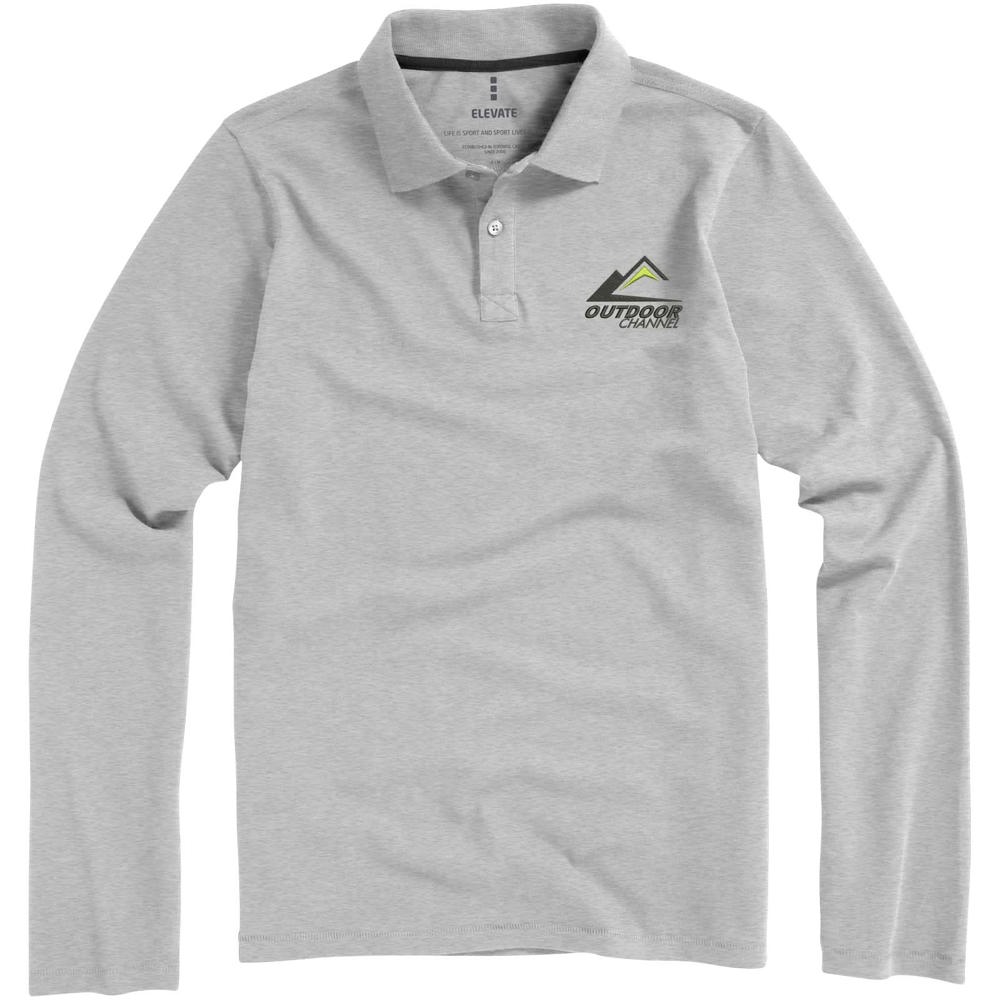 Calgary 180 g/m² herenpolo met lange mouwen