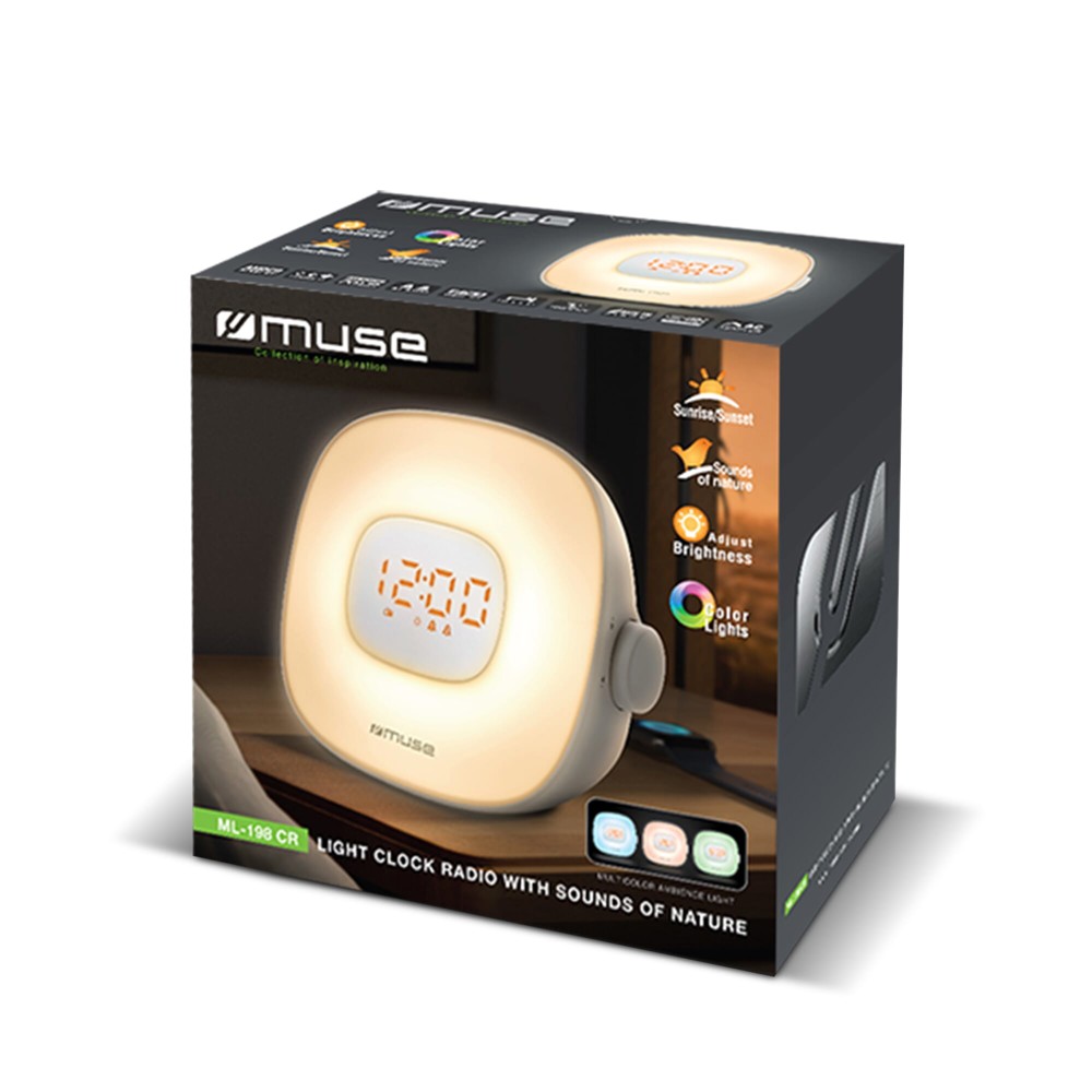 ML-198 | Muse wake up light FM radio