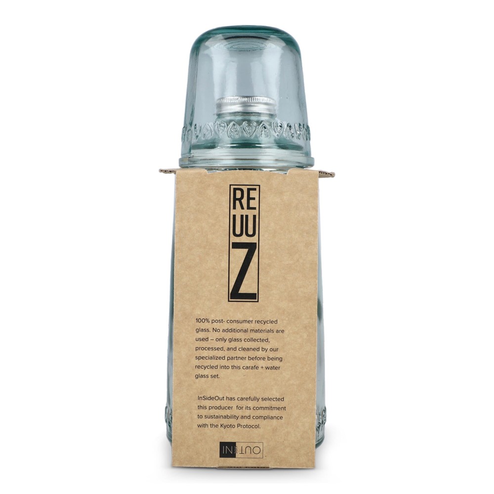 InSideOut Recycled Glass Drinking Set ReuuZ 1L