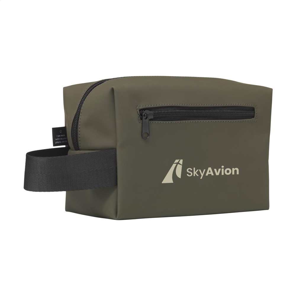 Lennon RCS Recycled Toiletry Bag - donkergroen (± PMS 4230C)
