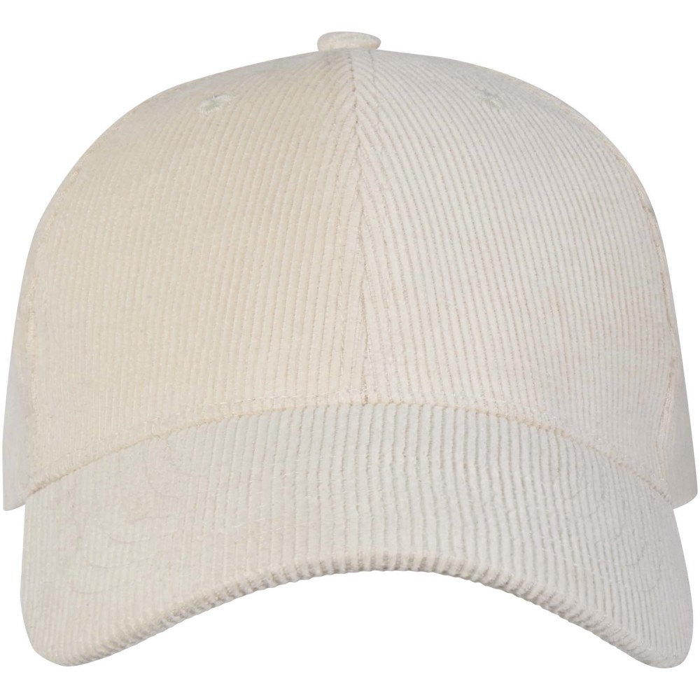 Hutton 280 g/m² 6 panel cap van gerecycled corduroy