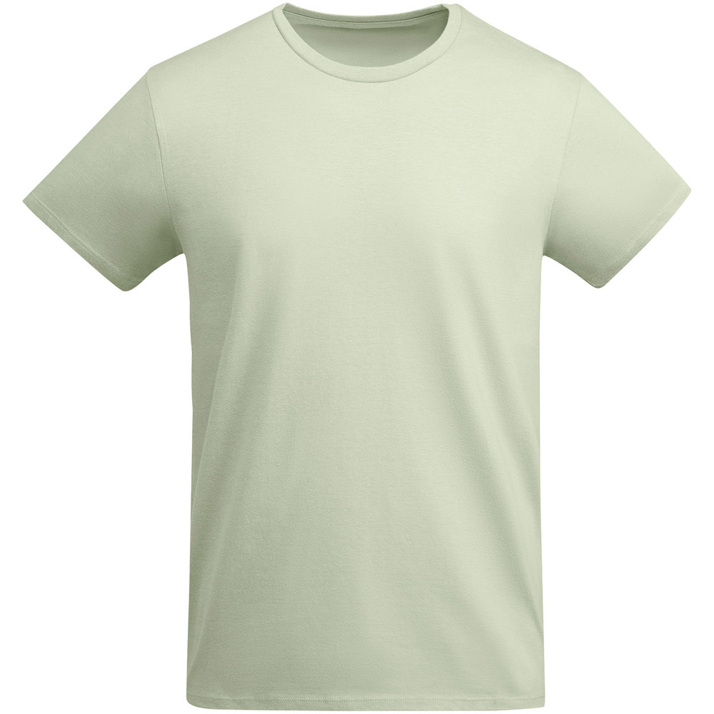 Breda 175 g/m² biologisch katoenen herenshirt met korte mouwen - Mistgroen