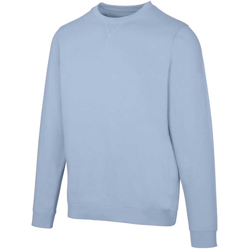 Jasper 280 g/m² unisex OCS gecertificeerde organische gerecyclede trui met ronde hals - Mistblauw