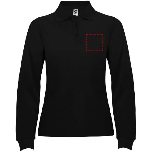 Estrella 220 g/m² damespolo met lange mouwen