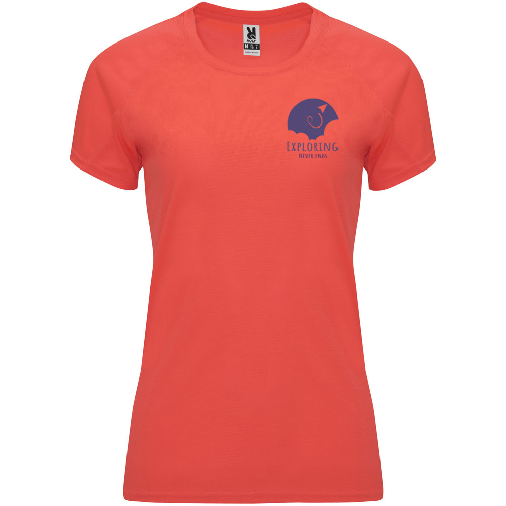 Bahrain 135 g/m² sportshirt met korte mouwen voor dames
