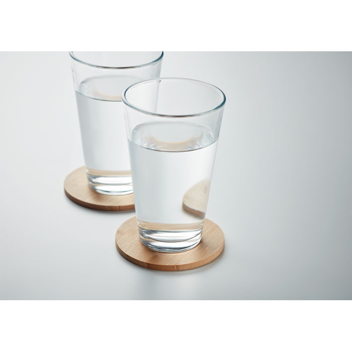 BAYIN SET - Set van 6 bamboe onderzetters