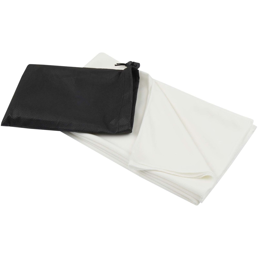 Lucas RPET sporthanddoek 70 x 140 cm - Wit