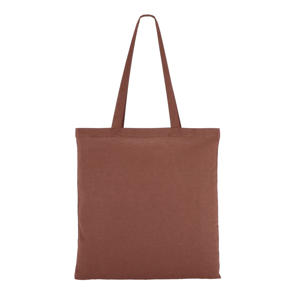 Schoudertas katoen OEKO-TEX® 140g/m² 38x42cm - Donker bruin