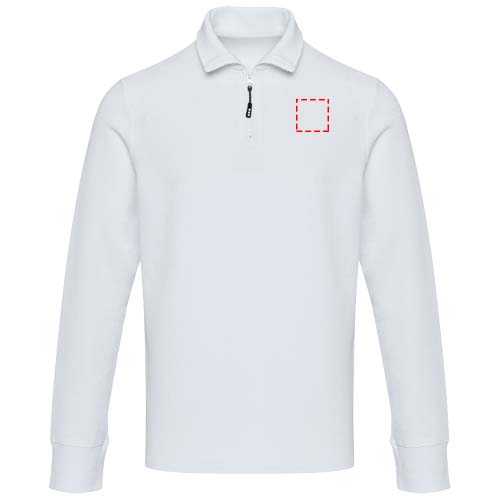 Apollo 245 g/m² uniseks half-zip poloshirt met lange mouwen