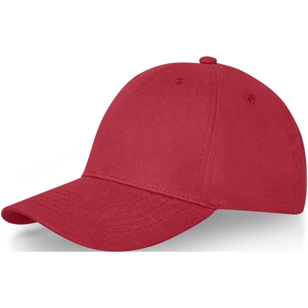 Davis 260 g/m² 6 panel cap - Rood