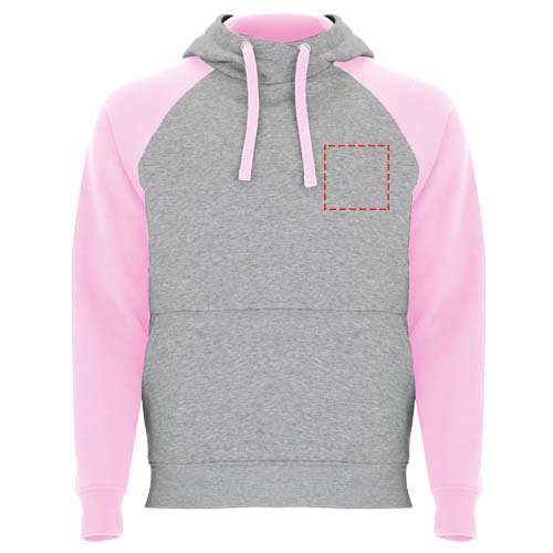 Badet 280 g/m² unisex tweekleurige hoodie
