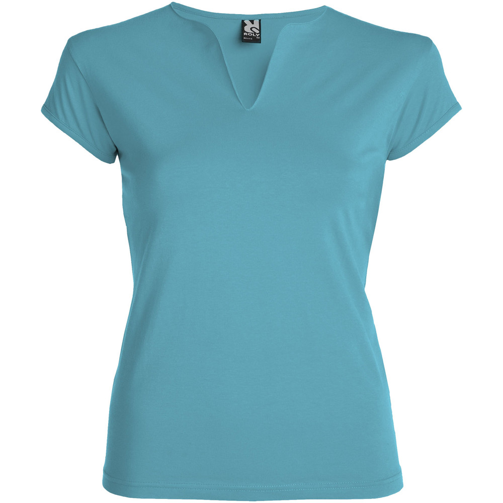 Belice 200 g/m² damesshirt met korte mouwen - Turkoois