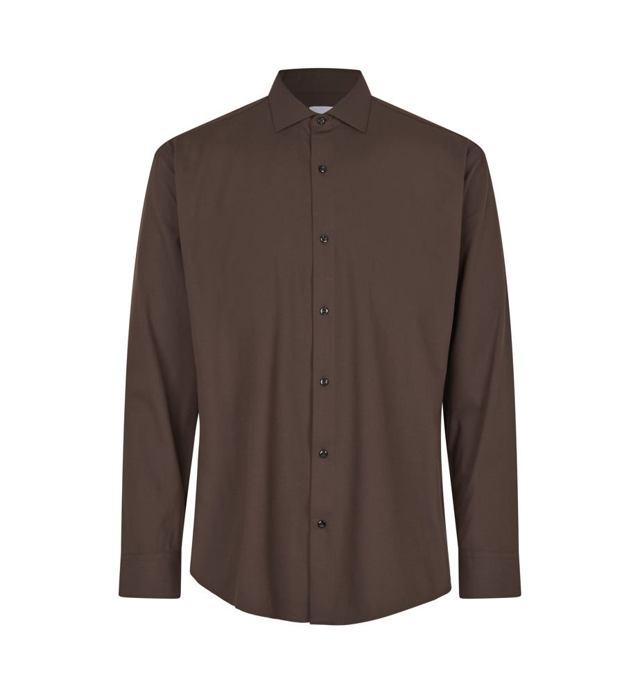 SEVEN SEAS Hybrid shirt | modern - Mocca (C-650)