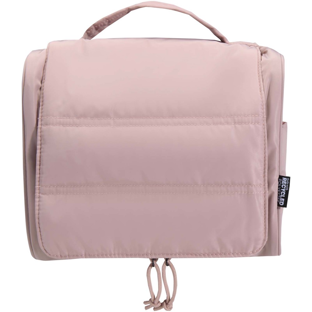 Puffer GRS gerecycleerde ophangbare canvas toilettas 8L