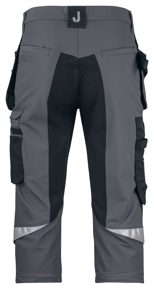 Jobman - 2195 Stretch Long Shorts HP Donkergrijs/Zwart C44