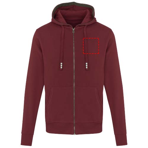Arora 300 g/m² unisex hoodie met ritssluiting