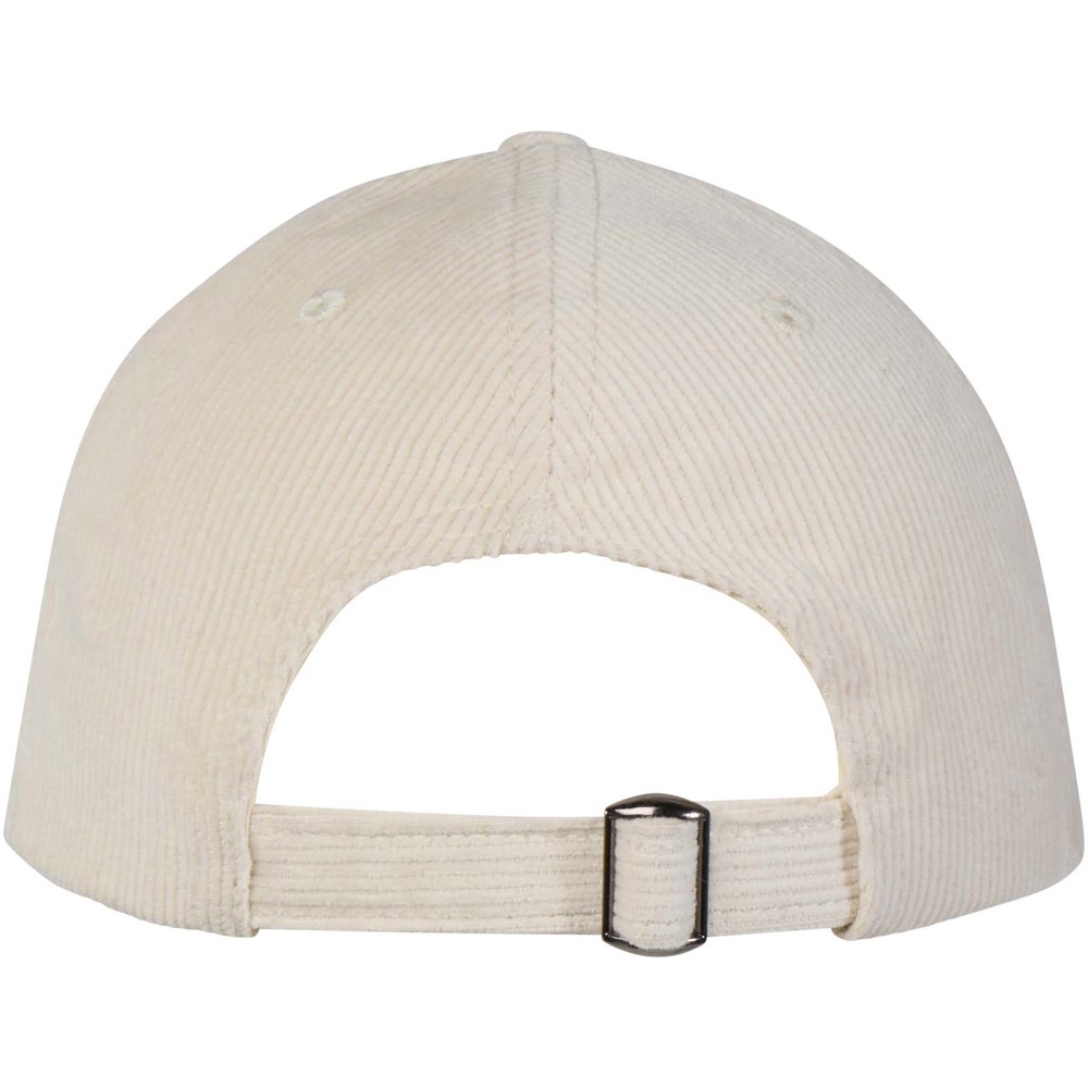 Hutton 280 g/m² 6 panel cap van gerecycled corduroy