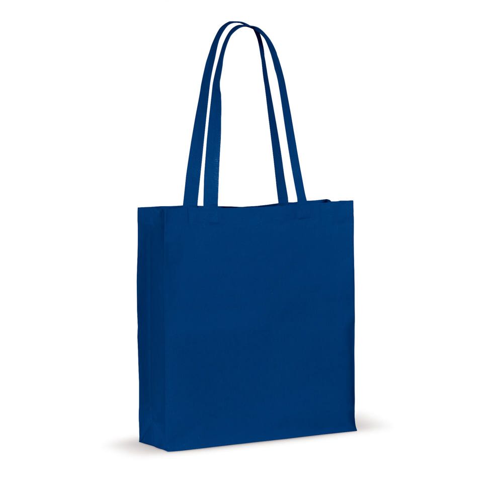 Schoudertas katoen OEKO-TEX® 140g/m² 38x10x42cm - Blauw
