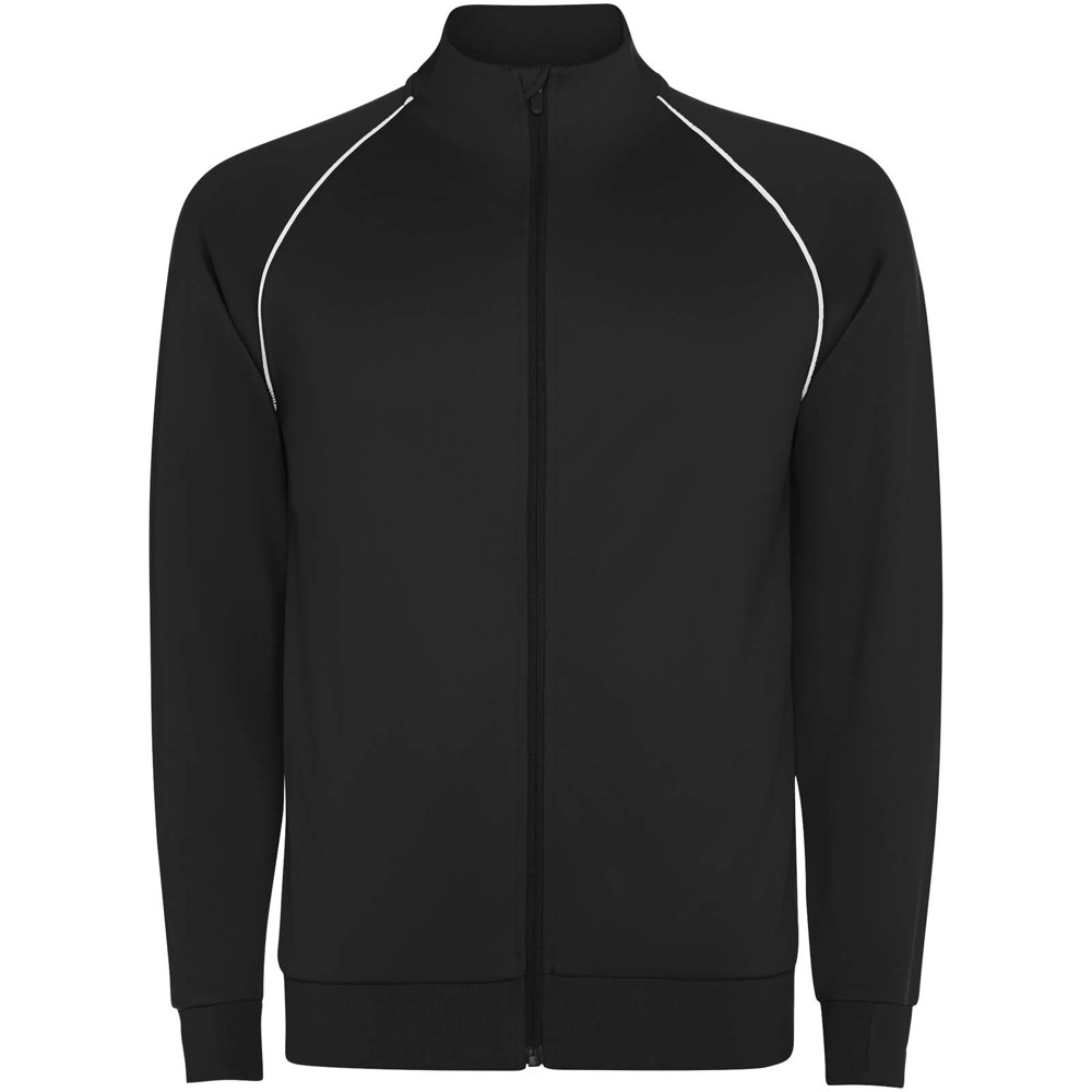 Valier-sweatshirt voor kinderen met doorlopende rits - Zwart