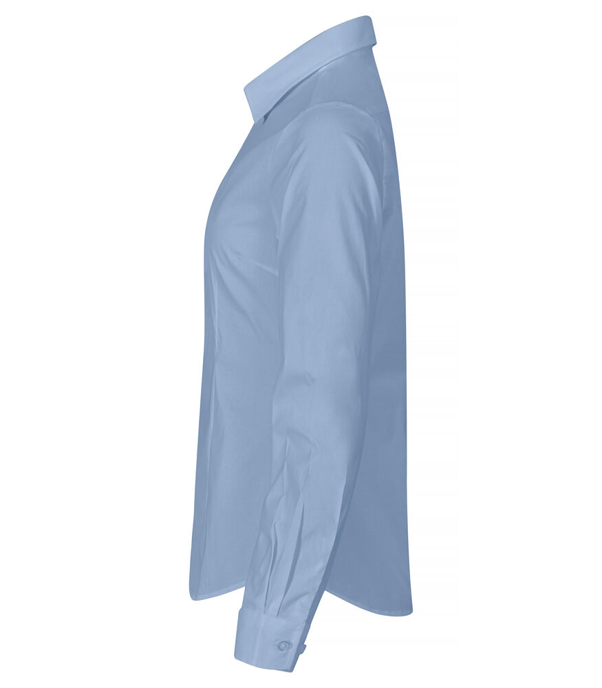 Clique - Stretch Shirt L/S Women Lichtblauw M