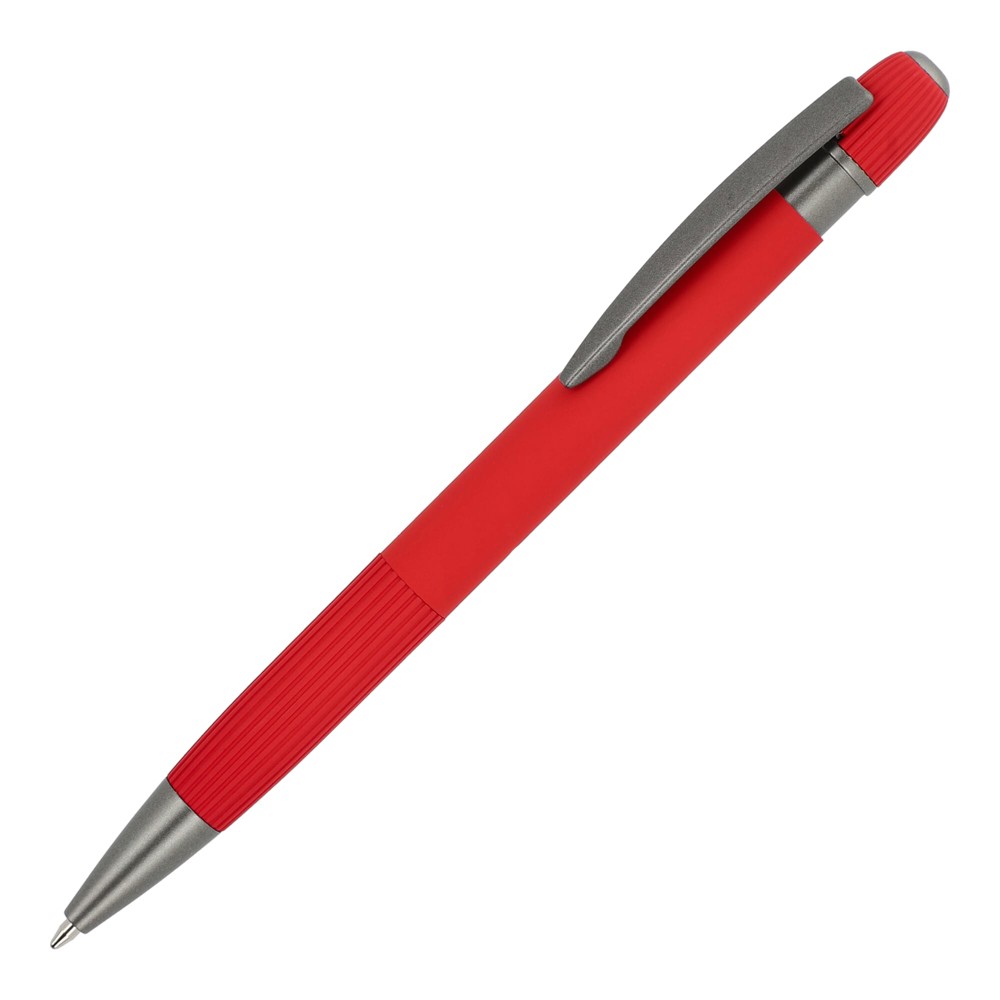 Aluminium balpen Toulouse Softtouch - Rood