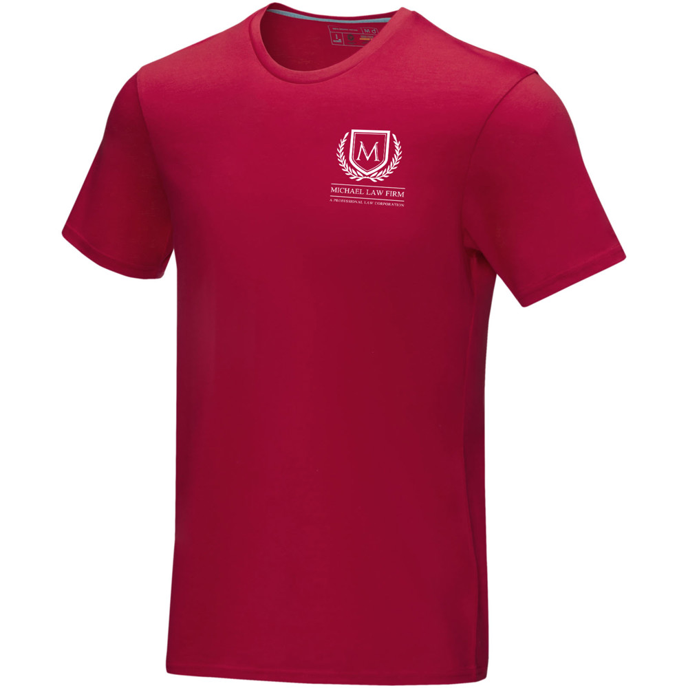 Azurite heren T-shirt met korte mouwen biologisch textiel