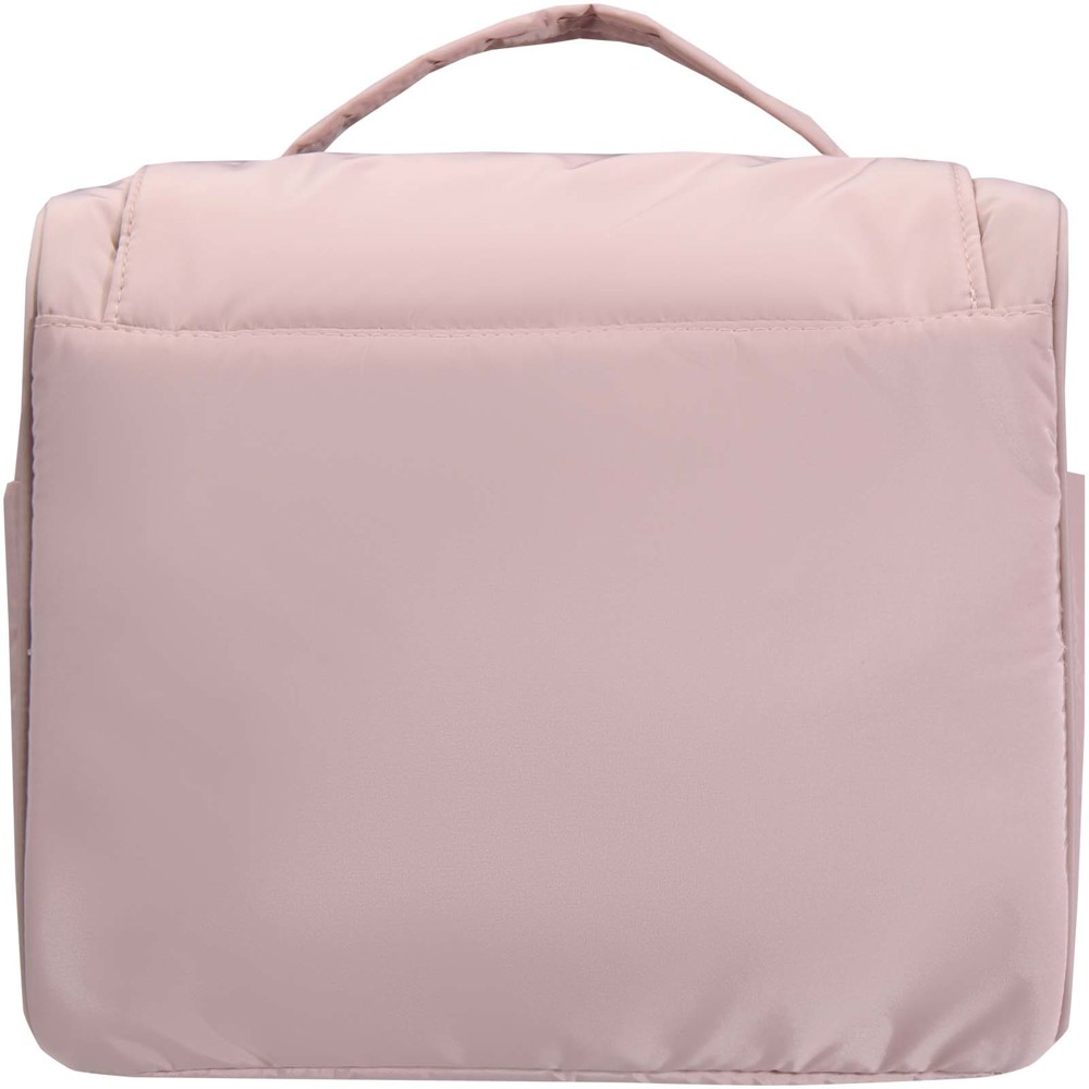 Puffer GRS gerecycleerde ophangbare canvas toilettas 8L
