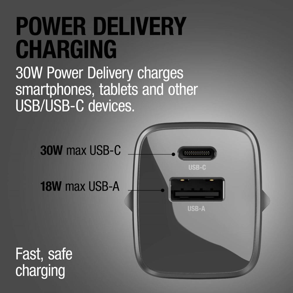Fresh 'n Rebel 30W Snellader GaN USB-C &amp; USB-A