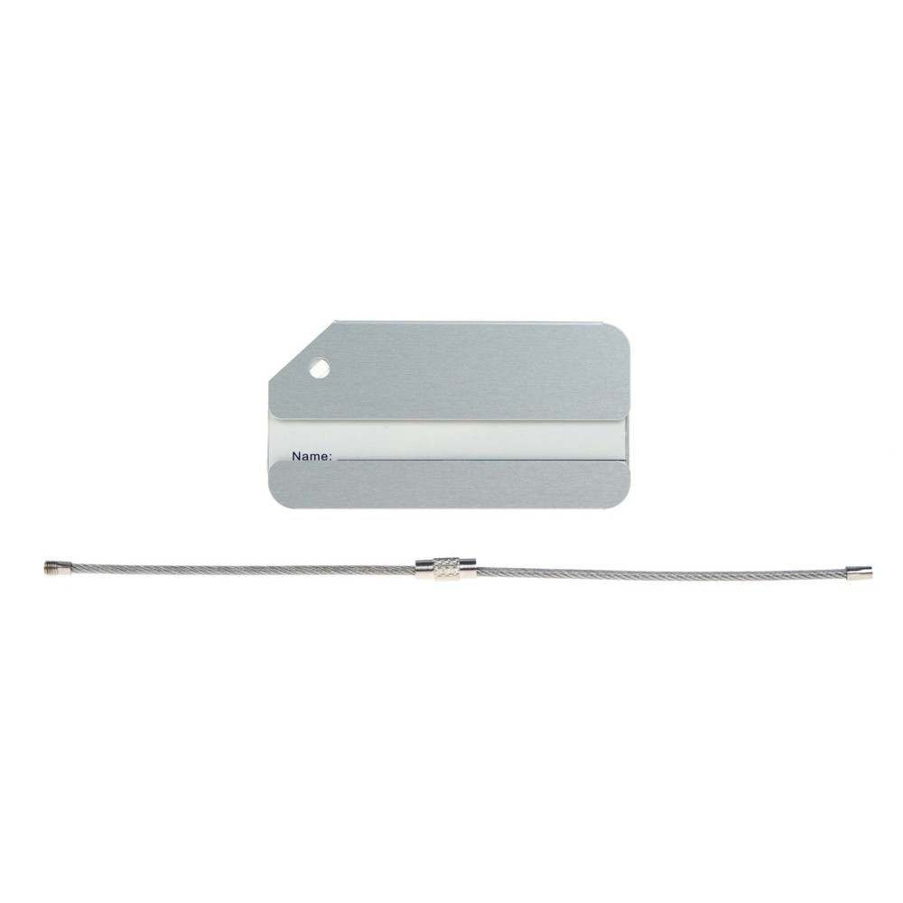 Luggage Tag Aluminium- Zilver
