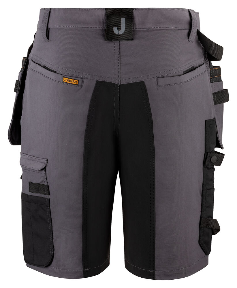 Jobman - 2196 Stretch Shorts HP Donkergrijs/Zwart C44