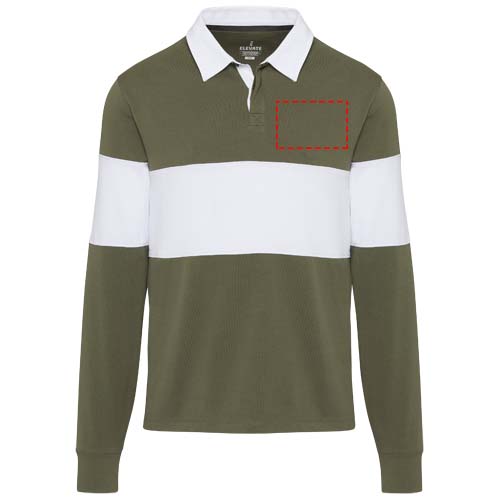 Clyde unisex organic rugbypolo sweatshirt 
