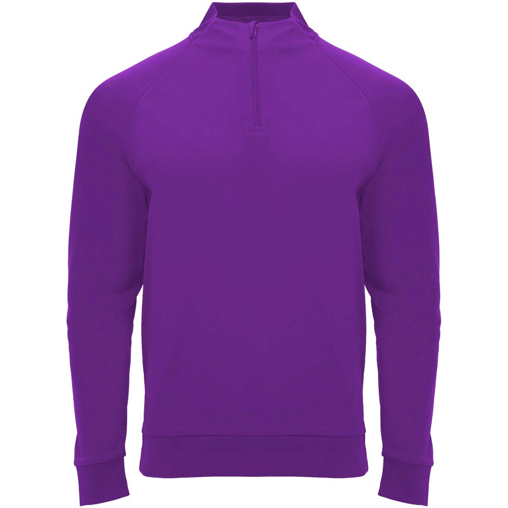 Epiro 200 g/m² sweatshirt met lange mouwen en kwartrits voor kinderen - Mauve