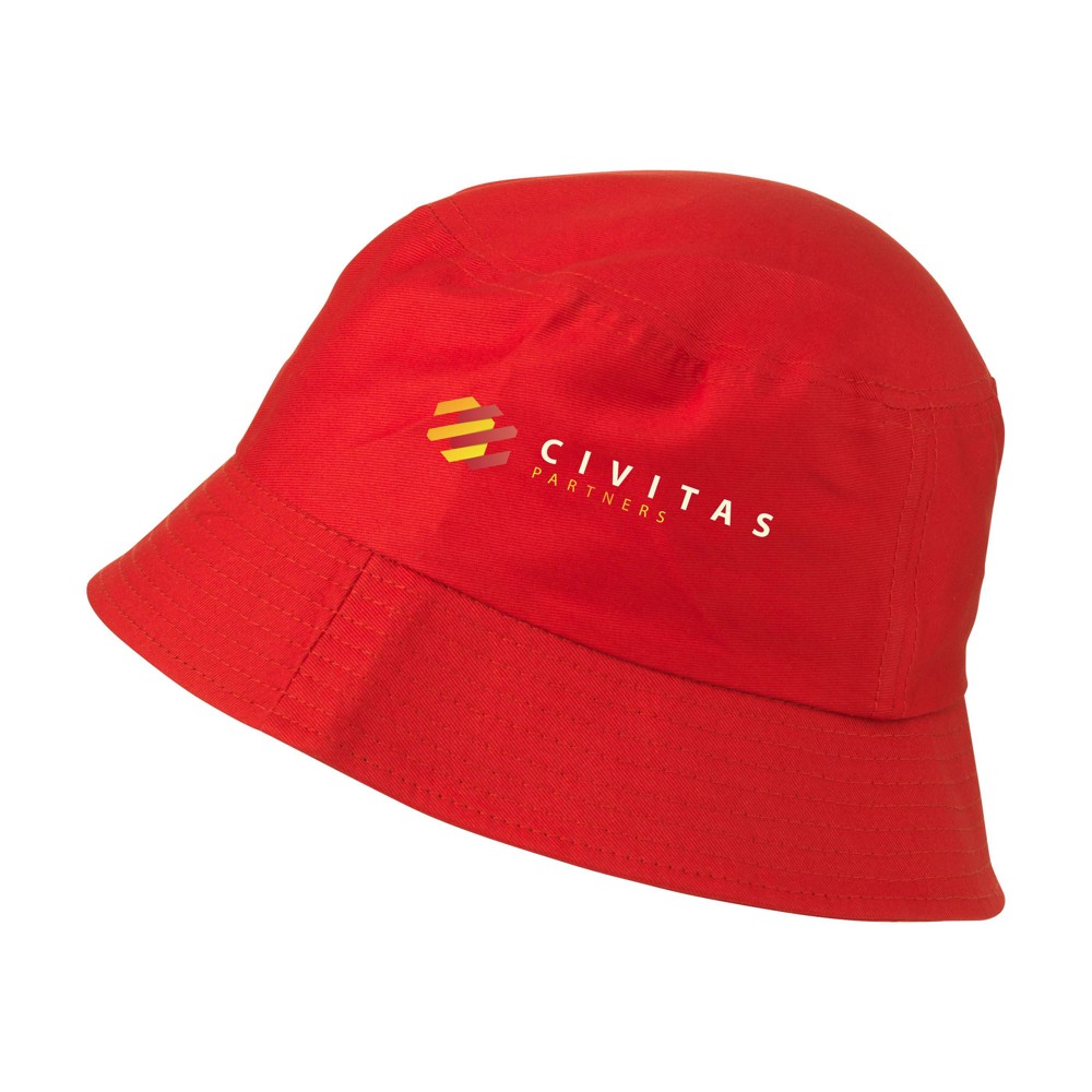 Champion Cotton Bucket Hat hoed - rood (± PMS 200C)