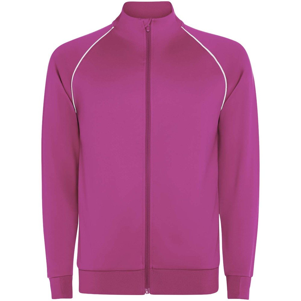 Valier-sweatshirt voor kinderen met doorlopende rits - Roze fluor