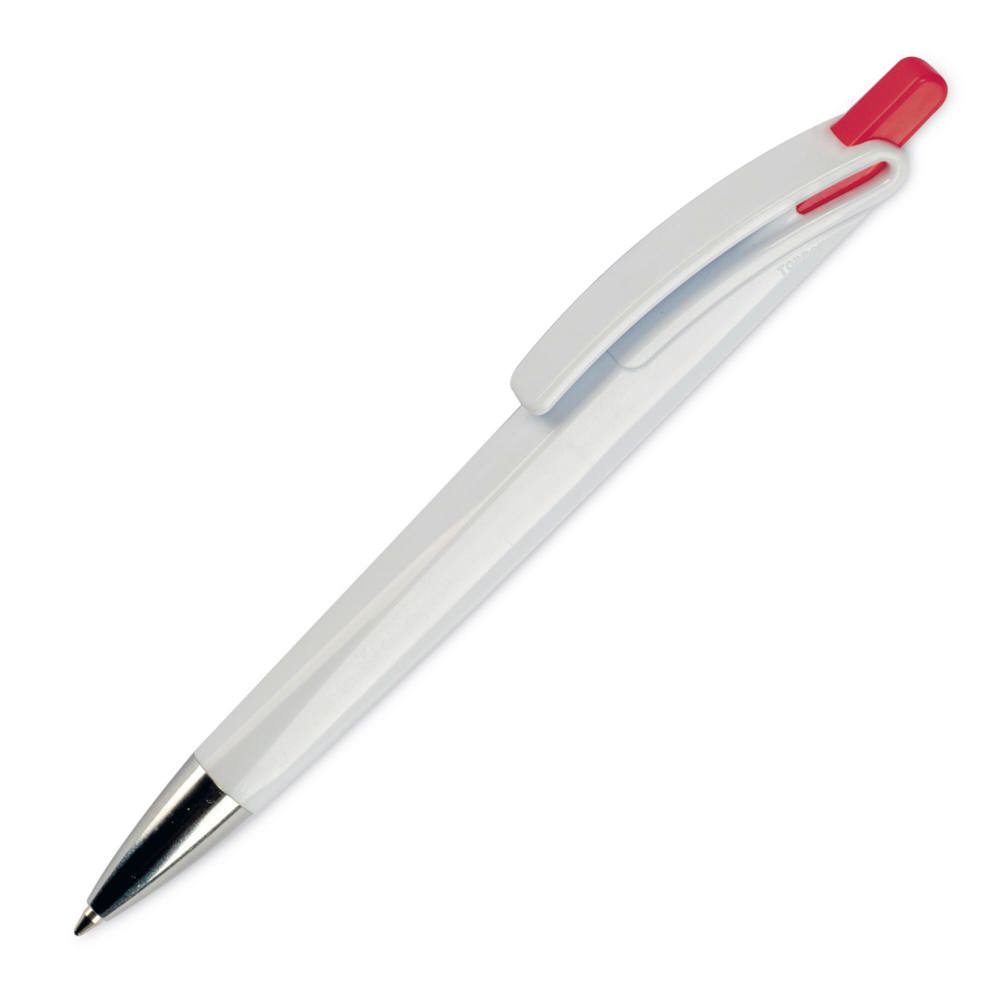 Balpen Riva hardcolour - Wit / Rood
