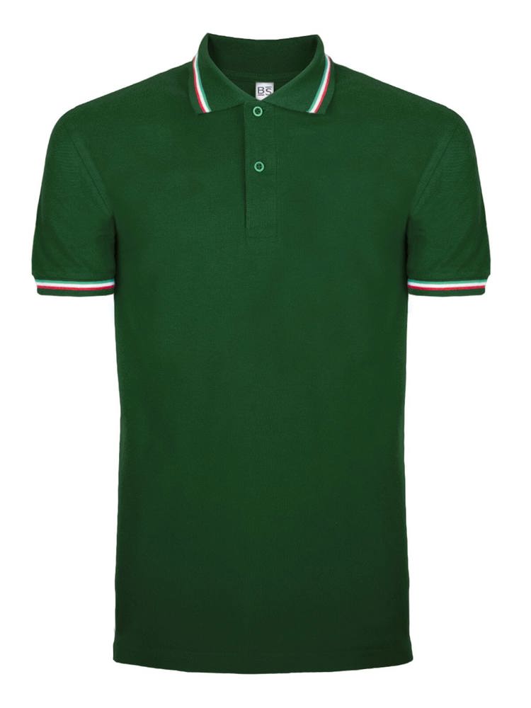 BS Italy polo, 200 gr/m² - Flessengroen (PMS 2411C)