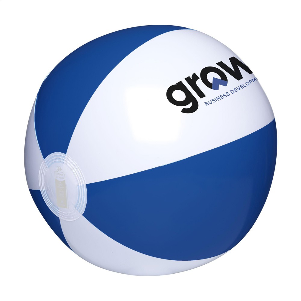 BeachBall Ø 27 cm strandbal - wit/donkerblauw (± PMS 7686)