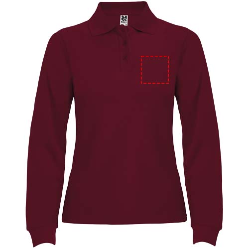 Estrella 220 g/m² damespolo met lange mouwen