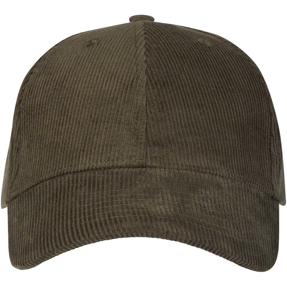 Hutton 280 g/m² 6 panel cap van gerecycled corduroy