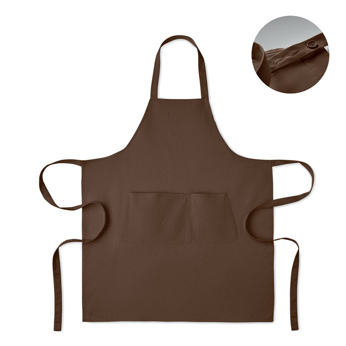 GAMMA - Schort biologisch katoen 240g - Chocolade