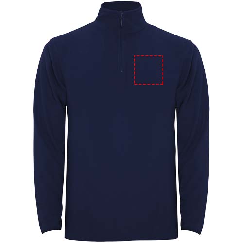 Himalaya fleece herenjack met kwartrits