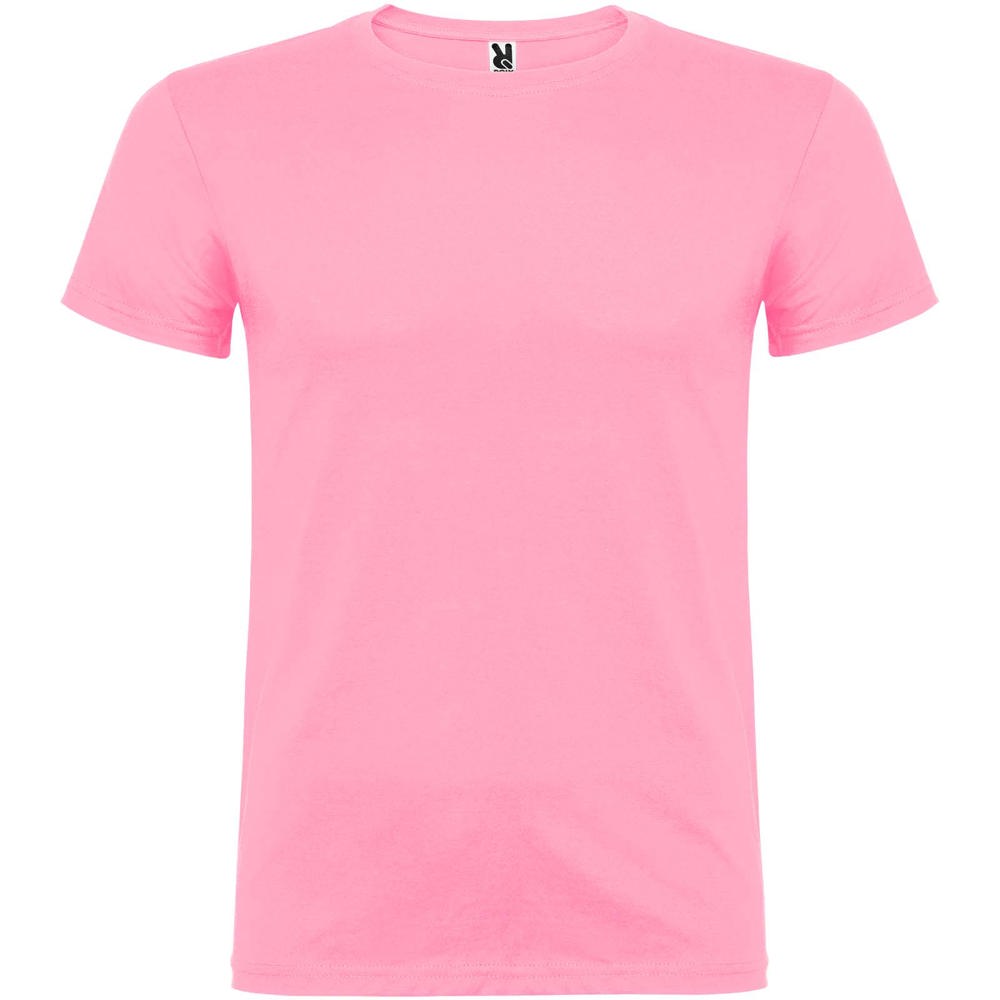 Beagle 155 g/m² herenshirt met korte mouwen - Zijde roze